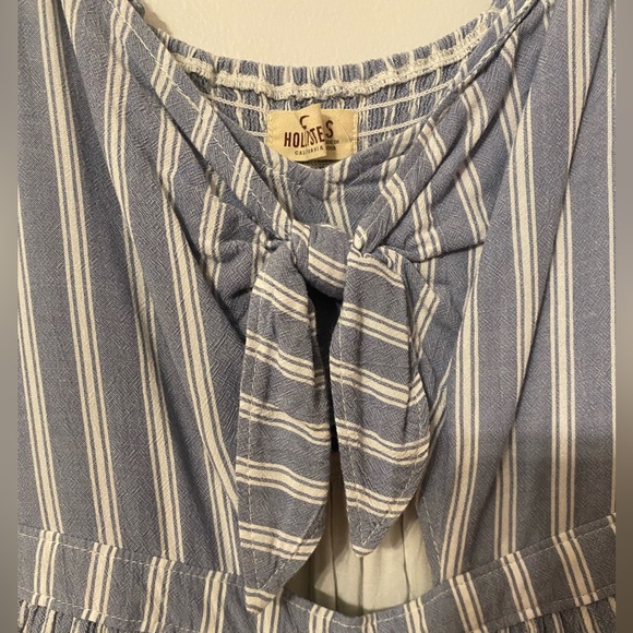 Hollister Blue and White Striped Summer Dress - Picture 2 of 4